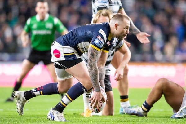 Blake Austin in action for Rhinos against Hull in February. Picture by Allan McKenzie/SWpix.com.