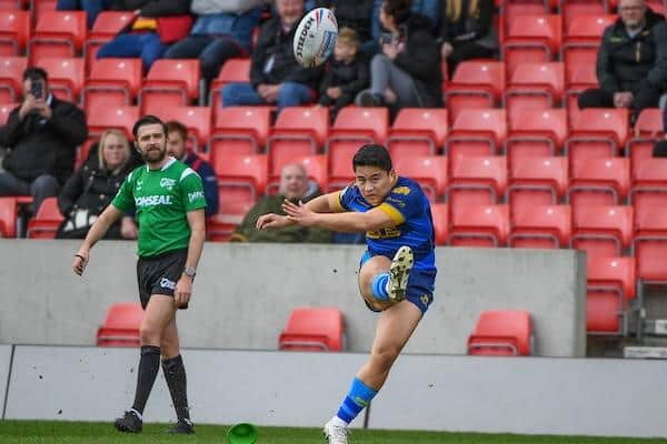 Mason Lino could resume kicking duties when Wakefield visit Salford on Friday. Picture by Olly Hassell/SWpix.com.
