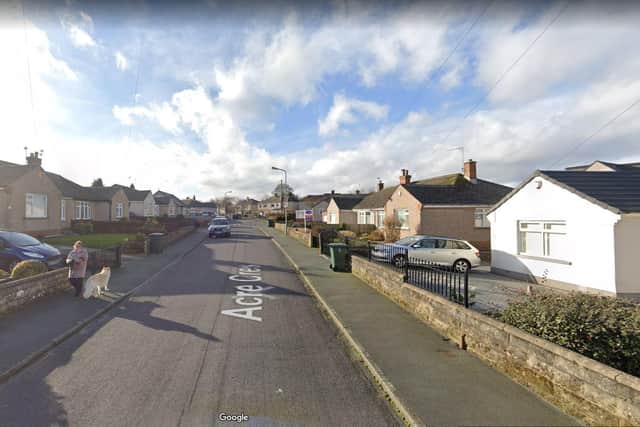 The incident is reported to have happened when a woman was walking with her children on Acre Crescent. Picture: Google