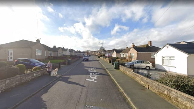 The incident is reported to have happened when a woman was walking with her children on Acre Crescent. Picture: Google