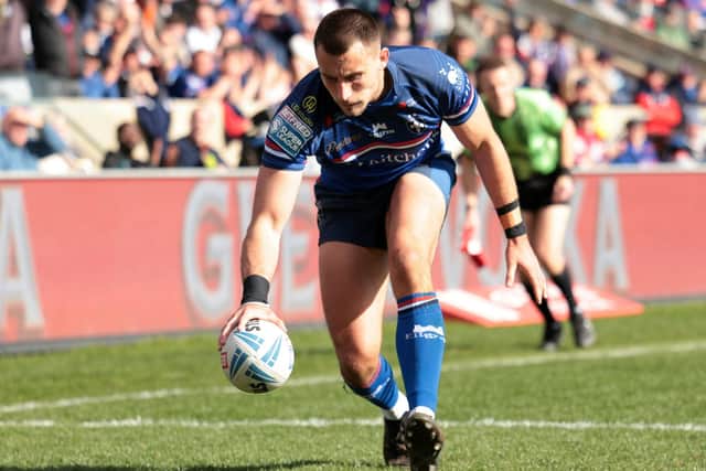 Oliver Pratt is set to return from injury for Wakefield Trinity at Wigan Warriors on Friday. Picture by John Clifton/SWpix.com.