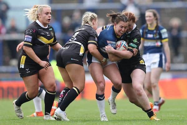 Georgia Hale made her Rhinos debut against York Valkyrie last month. Picture by John Clifton/SWpix.com.