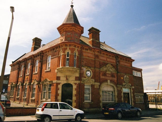 The former Upper Wortley Police Station on Upper Wortley Road dating from 1899. It is built in red brick featuring a turret and a Pott's clock which local people could set their watches by.