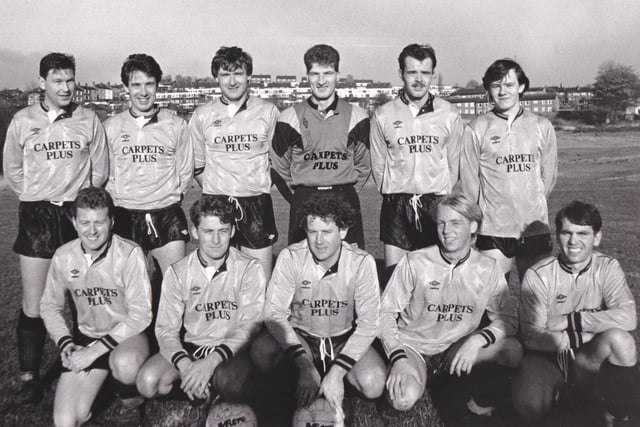 Horbury Town who played in the West Yorkshire League pictured in February 1990. Back row, from left, are Gary Dobson, Mark Stephenson, Mark Finley, Paul Reynolds, Andrew Haigh and Paul Deuchars. Front row, from left, are Adrian Hill, Andrew Hartshorne, Sam Sargent, Carl Harcastle and Gary Pickersgill.