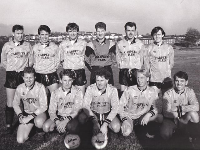 Horbury Town who played in the West Yorkshire League pictured in February 1990. Back row, from left, are Gary Dobson, Mark Stephenson, Mark Finley, Paul Reynolds, Andrew Haigh and Paul Deuchars. Front row, from left, are Adrian Hill, Andrew Hartshorne, Sam Sargent, Carl Harcastle and Gary Pickersgill.