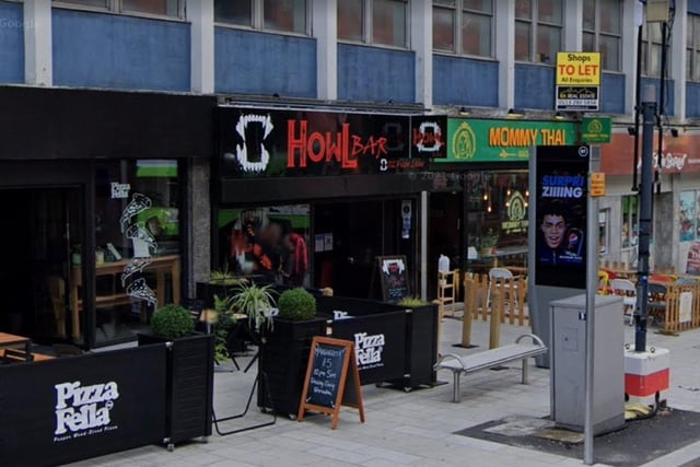 Howl Bar, located in Vicar Lane, has a rating of 4.4 stars from 369 Google reviews. A customer at Howl Bar said: "Great little bar for rock, metal & alternative music fans. Friendly atmosphere and staff, with a vast drink selection. Awesome decor and playlist too!"