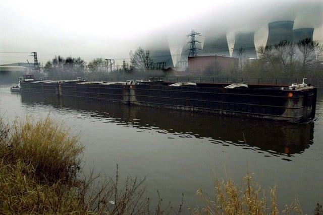 The final delivery of coal by the Hargreaves Coal pans, to Ferrybridge C Power Station, on a misty day. The coal pans have been delivering coal to Ferrybridge for more than 100 years. Pictured on December 19, 2002.