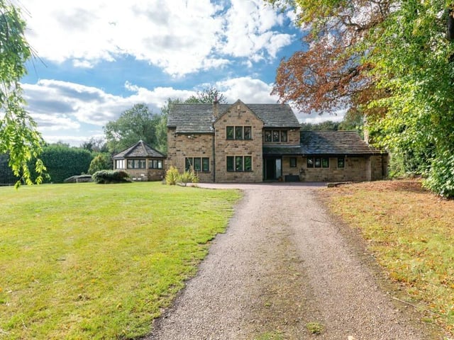 The approach to the four-bedroom detached property.
