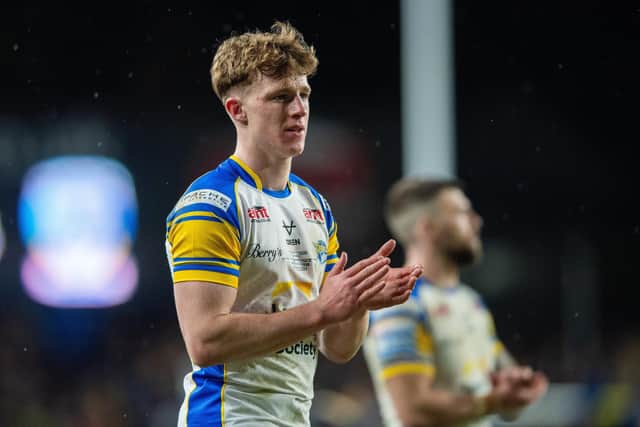 Ned McCormack is one of five 19 year olds in Leeds Rhinos' squad for Friday's visit of London Broncos. Picture by Bruce Rollinson.