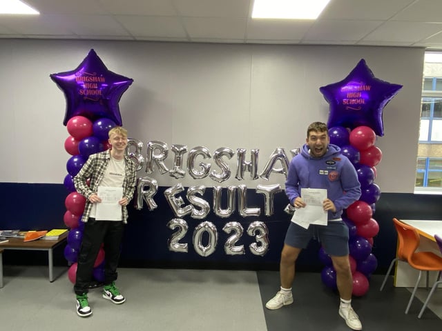 Staff and students at Brigshaw High School are today celebrating fantastic A Level and vocational results.