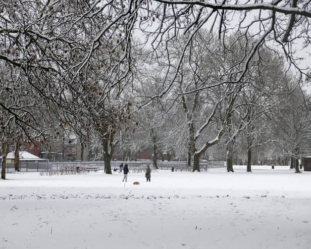 Snow is expected to fall in Leeds on Saturday evning. Photograph by Tony Johnson