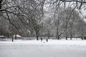 Snow in Leeds.
