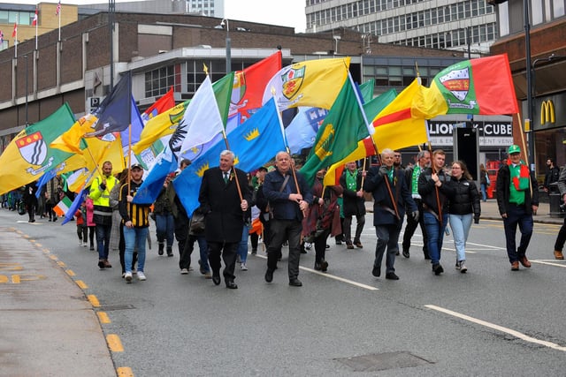 The parade began at 11am from Millennium Square and travelled through Leeds City Centre, returning to the square at 12pm