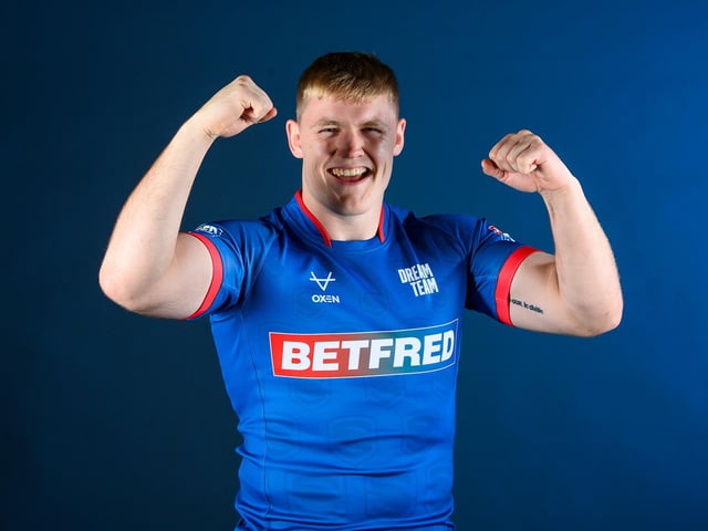 Rhinos second-rower James McDonnell received well-deserved recognition when he was named in the Betfred Super League Dream Team, alongside clubmate Jake Connor. Picture by Allan McKenzie/SWpix.com.