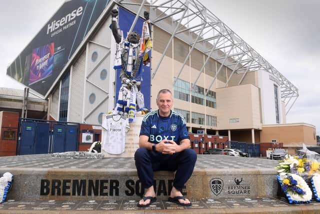Leeds United superfan Paul Smith from New Zealand, pictured at Elland Road, Leeds. Picture taken by Yorkshire Post Photographer Simon Hulme