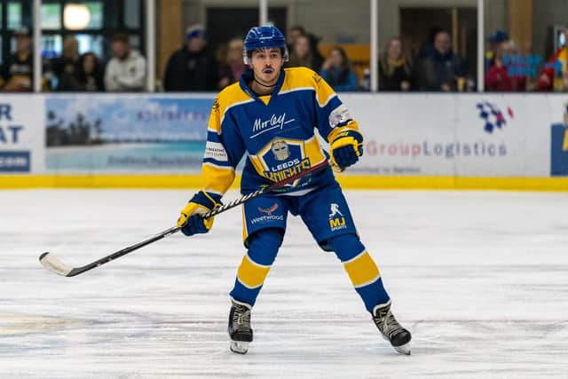LEARNING ON THE JOB: Defenceman Bailey Perre had no doubts about where to play his hockey season, persuaded to head north from his hometown of Swindon by his former coach at the Okanagan Hockey Academy, Ryan Adridge. Picture: Oliver Portamento.