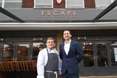 Escape in Horsforth are hoping to expand into the next-door furniture store. Pictured are head chef Casto Ilmi Lala and owner Dash Ndreu.