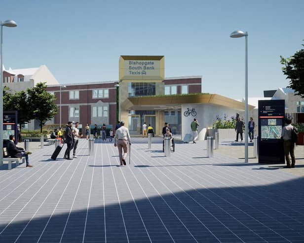 CGI images show the finished project as the ongoing transformation of Leeds City Rail Station continues apace, with the latest works seeing the northern entrance close to pedestrians from August 24 for essential maintenance. Photo: Leeds City Council.