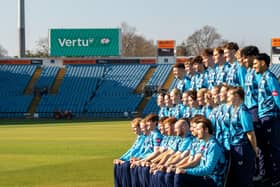 Yorkshire cricketers at Headlingley