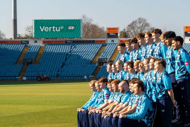 Yorkshire cricketers at Headlingley