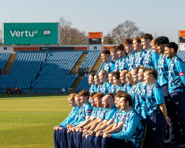 Yorkshire cricketers at Headlingley