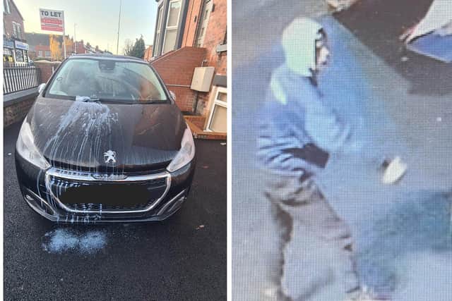 Gurpreet Kaur said that her car was 'caked in paint' on two occasions last week.