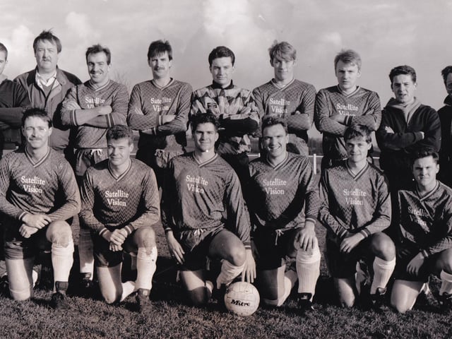 Horsforth St Margaret's who played in the Wharfedale League pictured in January 1991. Back row, from left, are Paul Hoban, Joe Dowling (manager), Rick Cowling, Steve Milligan, Steve Thompson, Nigel Drew, Keith Palmer, Paul Hargrave and Arnie Allanach. Front row, from left, are Andy Beverley, Andrew Sutton, Andy Waterfield, Steve Robinson, Ian Grasby and Richard Paynter.