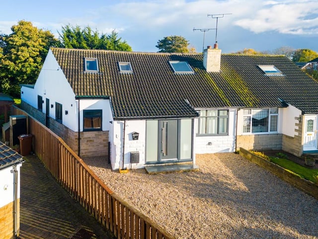 This modernised property in Scarcroft offers an east-facing garden and contemporary interiors throughout. The home is deceivingly large, and has been radically extended to the rear and now offers five bedrooms, two bathrooms and open plan living.