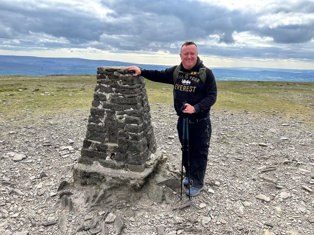 Mark Singleton, from Roundhay, walked the three Yorkshire Peaks for three people he sadly lost to cancer