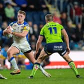 James McDonnell on the ball for Rhinos against Warrington. Picture by Bruce Rollinson.