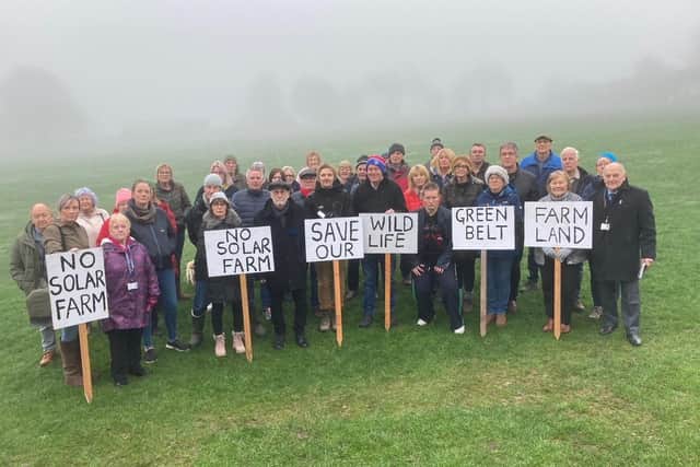 Campaigners pictured who are fighting against the plans submitted to Wakefield Council.