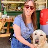 Chloe Tear, 25, with her guide dog Dezzie. Chloe was wrongly denied entry to Primark in Trinity Leeds on Sunday, July 9.