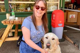 Chloe Tear, 25, with her guide dog Dezzie. Chloe was wrongly denied entry to Primark in Trinity Leeds on Sunday, July 9.