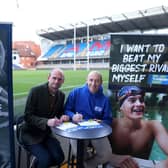 Mark Gannon, CEO of UK Coaching, and David Raybould, National Development Manager for the RFL, sign the Play Their Way Pledge at Headingley.