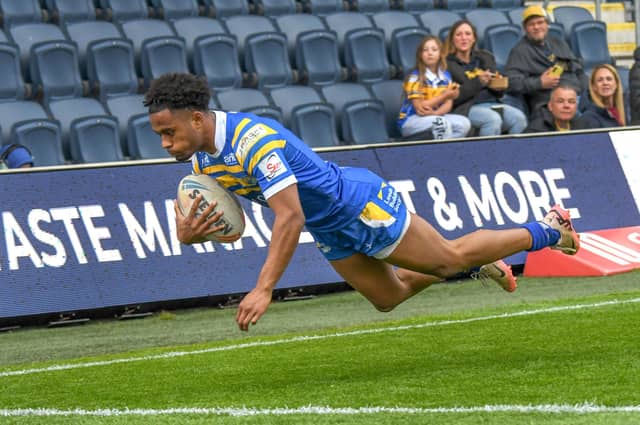 Marcus Qareqare is one of 13 Leeds Rhinos players in Yorkshire's Academy Origin squad. Picture by David Harrison.