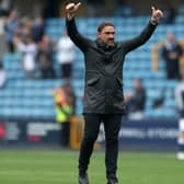 BIG THUMBS UP: For Leeds United so far under boss Daniel Farke, above, pictured after this month's impressive 3-0 win at Millwall. Photo by George Tewkesbury/PA Wire.