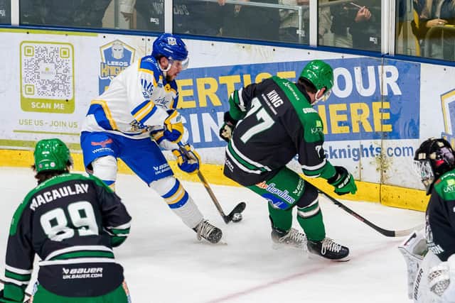 SETBACK: Kieran Brown, in action during last week's home defeat to Basingstoke. Picture: Kev Bland/Knights Media.