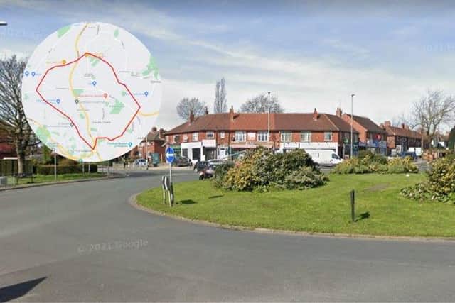 Police have been given boosted powers in an area surrounding Scott Hall Road, Leeds, following a series of knifepoint robberies (Photo: Google/WYP)