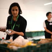 The Trussell Trust distributed a record 480,000 food parcels for children. Picture: DANIEL LEAL/AFP via Getty Images