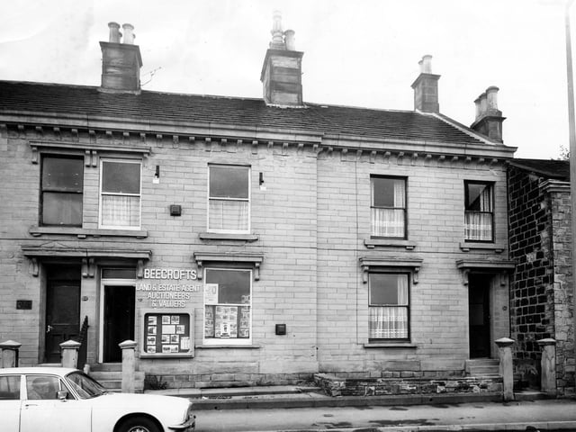 Beecrofts land and Estate Agent Auctioneers and Valuers on Upper Town Street pictured in May 1979.