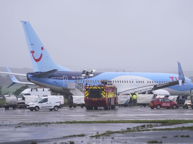 Scheduled arrivals were diverted to other airports including East Midlands and Newcastle.