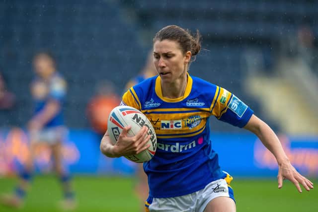 Courtney Winfield-Hill scored a try and three goals for Rhinos. Picture by Bruce Rollinson.