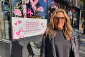 Pontefract and District Breast Cancer Support Group members hung around 1,500 bras on railings and in shop windows in and around the town centre at the start of October.