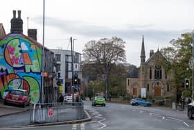 Street murals in the centre of Meanwood