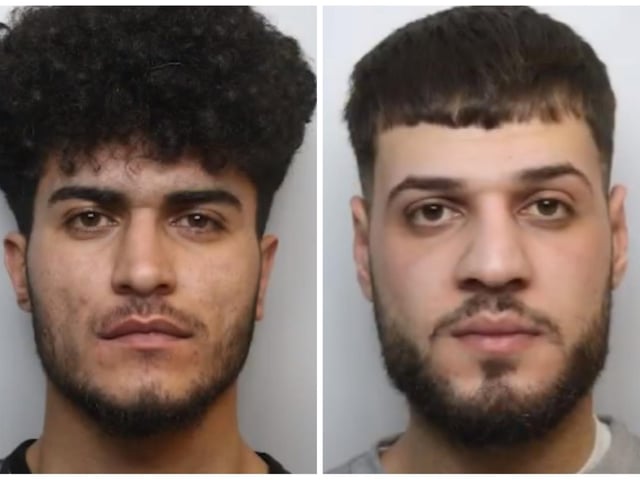 Pshtiwan Jabar (eft) and Diar Borhan Haso were both jailed this week for a series of violent attacks on a night out in Leeds. Having glassed a man outside a nightclub on Christmas Eve, the pair left but then returned to the city centre minutes later where they launched cowardly attacks on a group of men waiting for a taxi. Jabar punched a man unconscious who was looking the other way, before Haso knocked a second man out with a single punch. The attacks were all caught on CCTV. Judge Rodney Jameson KC jailed Haso for 39 months and Jabar for 25 months. (pics by WYP)