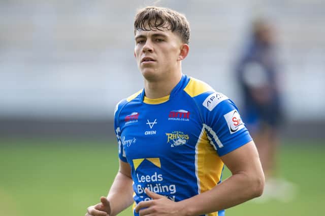 Jack Smith is in contention to make his Leeds Rhinos debut this weekend. Picture by Tony Johnson.