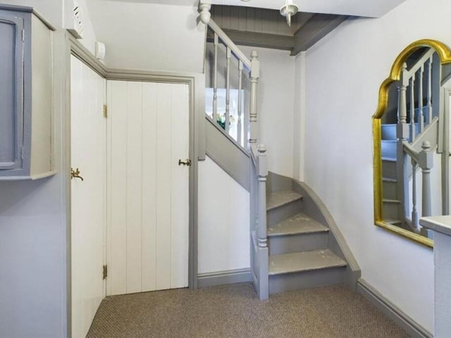The charming hallway and staircase.