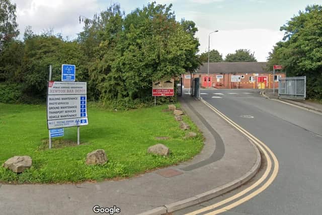 Wakefield Council's former transport depot at Newton Bar has been described as "no longer fit for purpose" and "in a poor structural condition." Google image