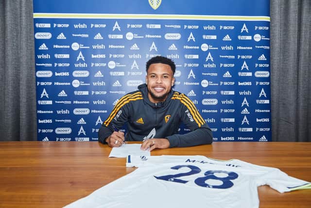 A self-proclaimed box-to-box presence, McKennie will add energy and dynamism to Leeds' midfield. (Pic: Leeds United)