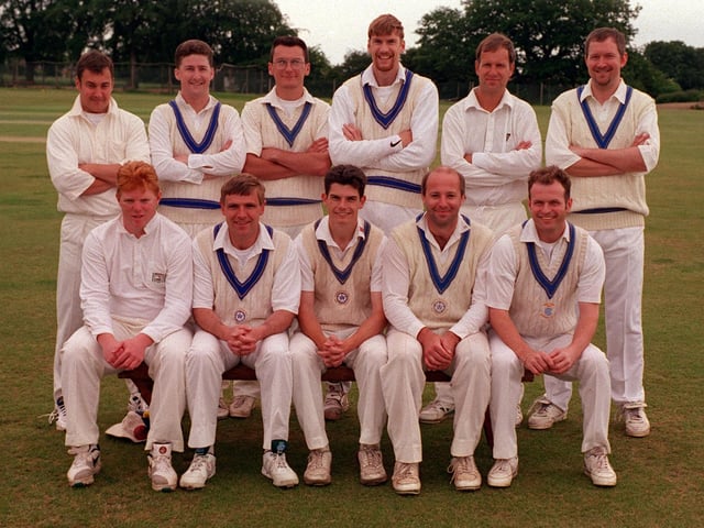 Whitkirk CC pictured in June 1997. Back row, from left, are Andy Procter, Stuart Pickles, Vince Wood, Simon Bowman (captain), Robert Horner and Neil Edgecock. Front row, from left, are Wharwick McLaren, Tony Nicholson, Jon Colley, GylnJepson and Tim Hegarty.